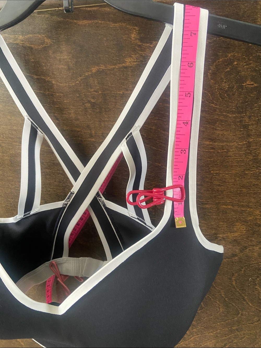 VSX Incredible Max Sports Bra in Black with White Trim & Strappy Back size 34DDD - Picture 14 of 16
